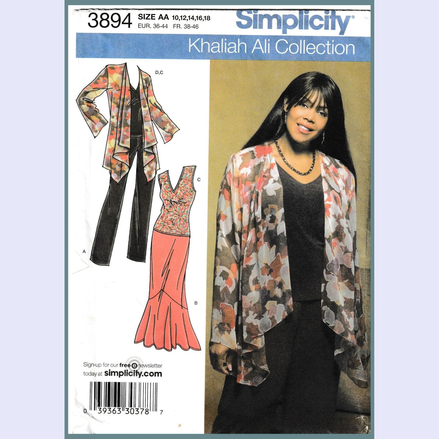 simplicity 3894aa skirt jacket top pants sewing pattern