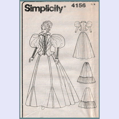 Simplicity 4156 Walking Suit  Costume Pattern Misses Size 14-20 Uncut