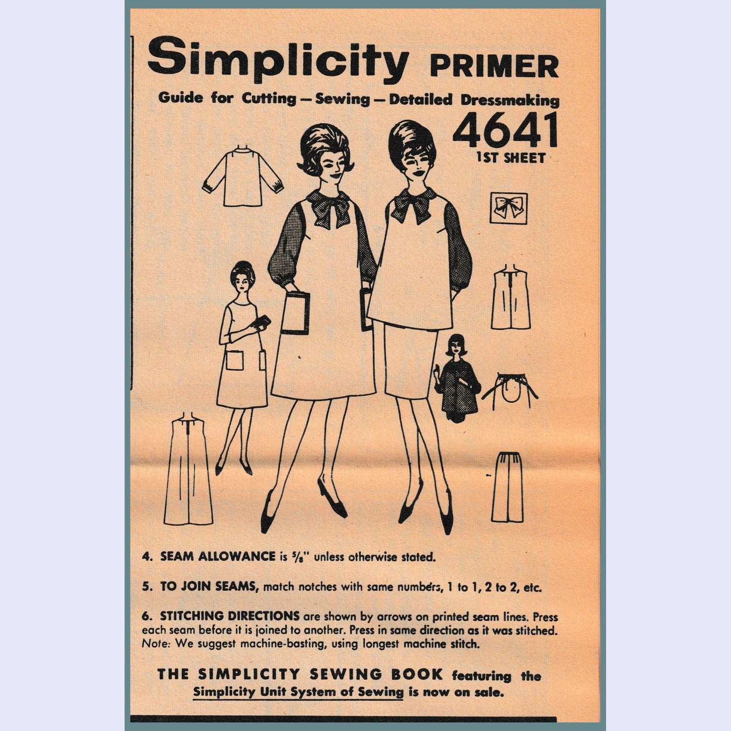 Simplicity 4641 Vintage 60's Maternity Separates Pattern Size 10 Uncut