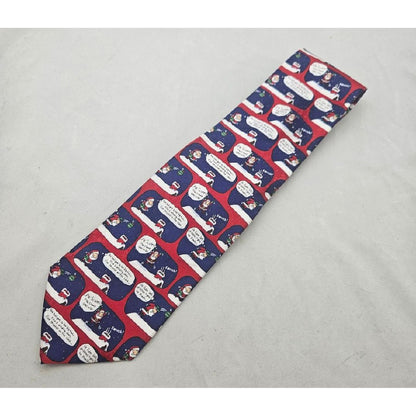 Novelty Men's Silk Necktie Santa on Rooftop American Greetings 2008