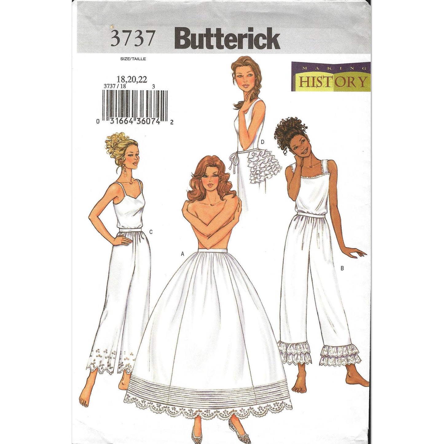 petticoat pants bustle 3737 size 18 to 22