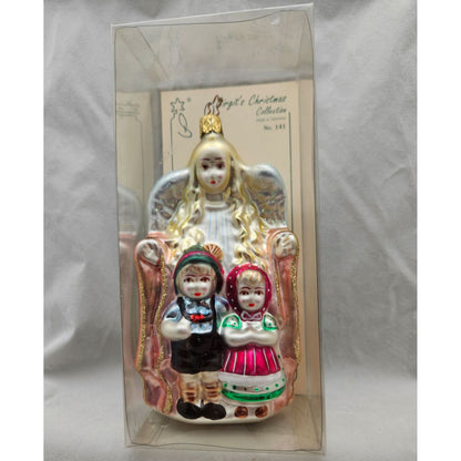 Inge-Glas Guardian Angel Ornament Birgit's Christmas Collection New