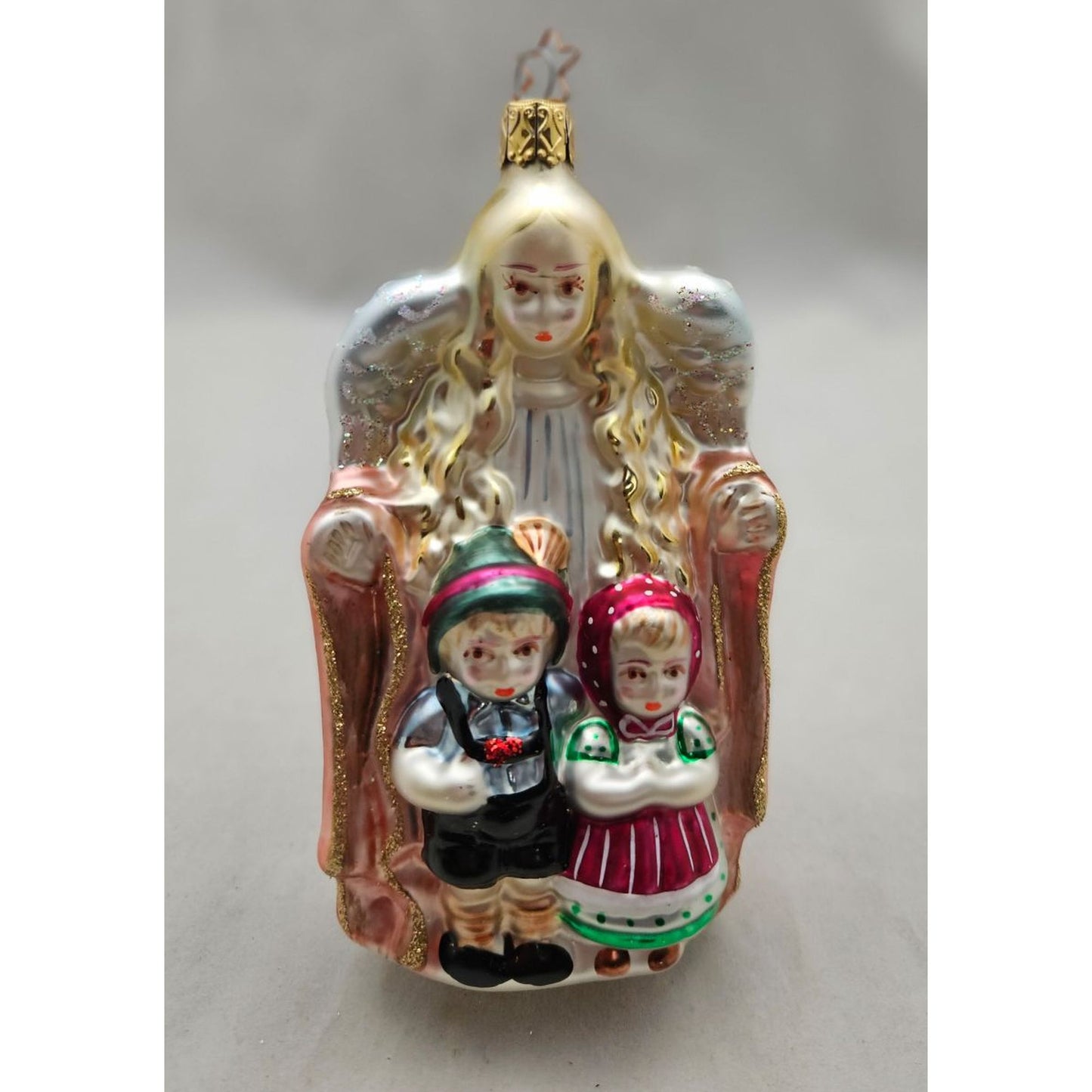 Inge-Glas Guardian Angel Ornament Birgit's Christmas Collection New