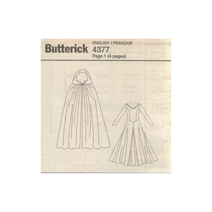 butterick b4377ee insert with back views 