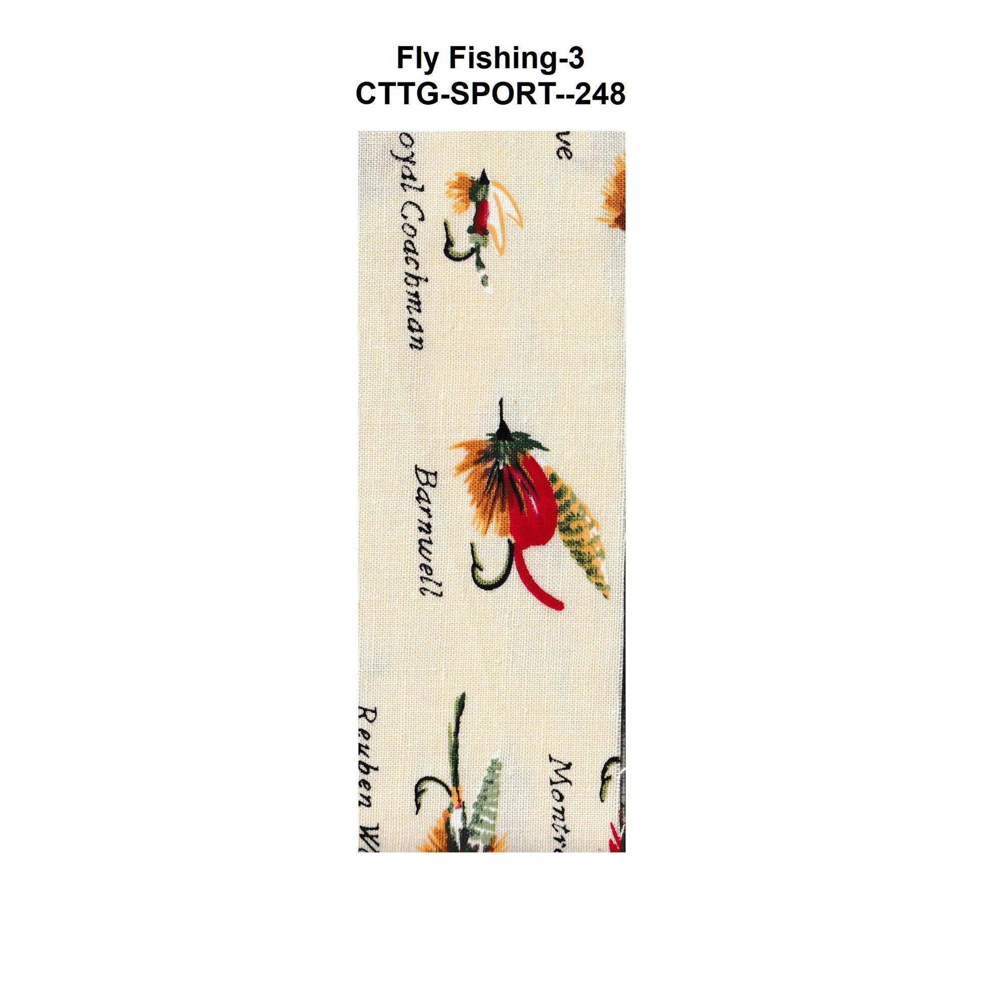 fly-fishing-flies-on-tan-sports-prints-fabric-cool-ties