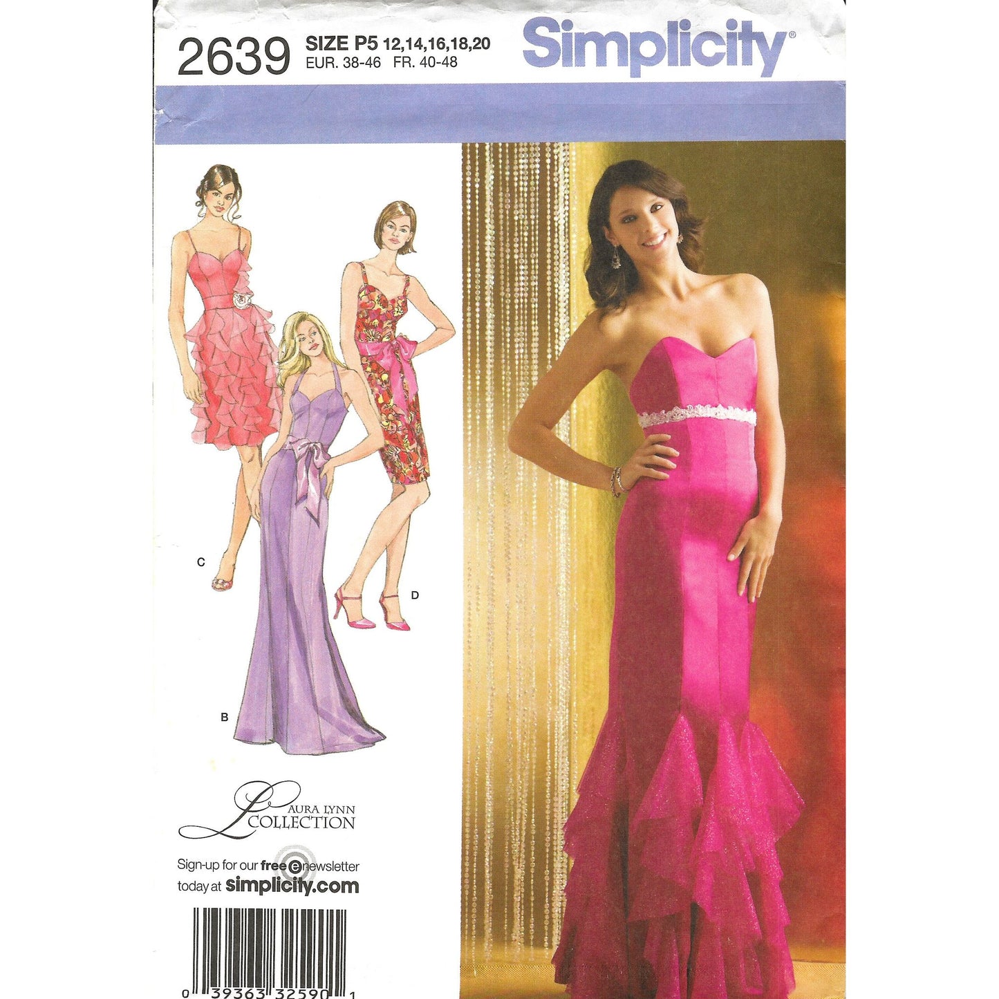 simplicity 2639ps evening dress and gown 