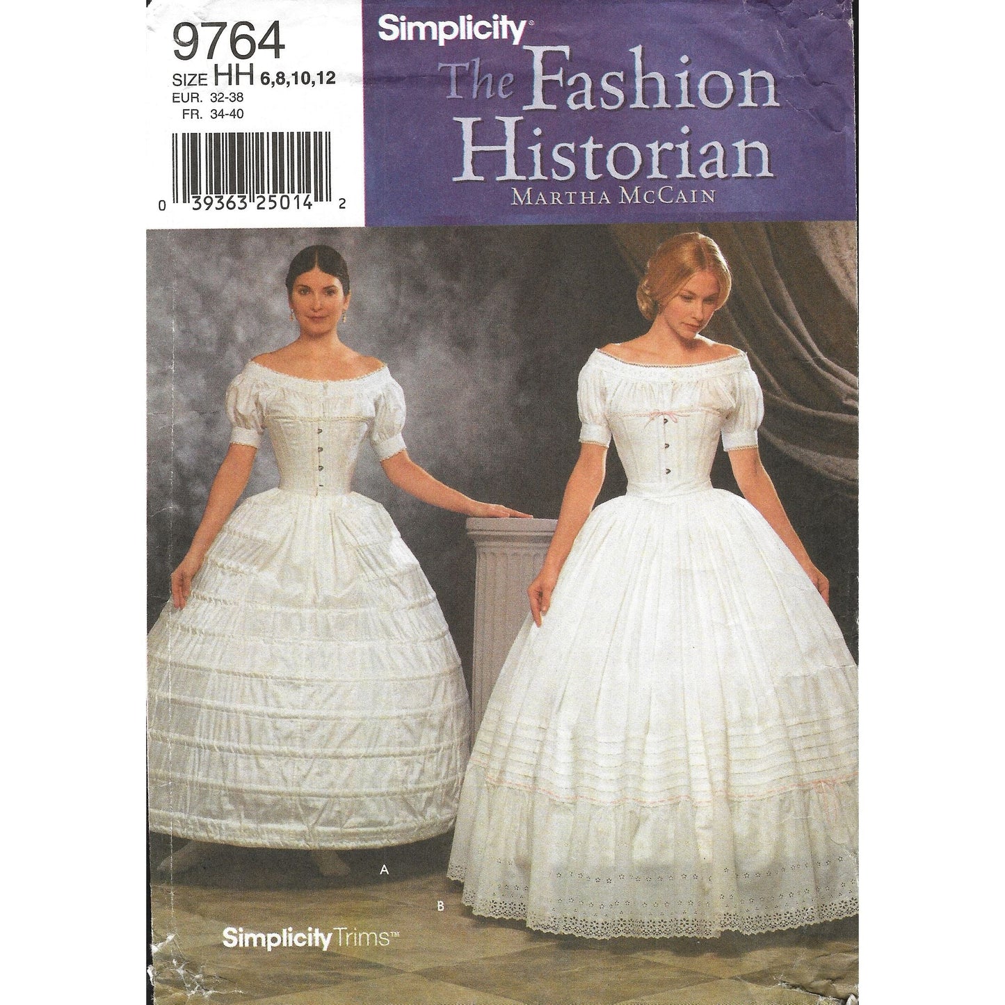 Simplicity 9764 Hoop Skirt & Petticoat Pattern Misses 6-12 Uncut