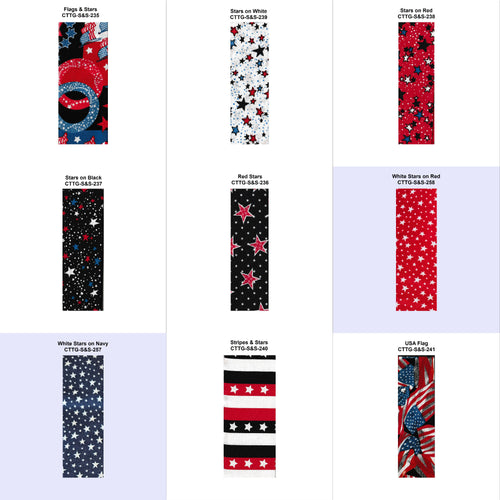 Cool Tie To Go - Stars & Stripes Cooling Neck Wraps