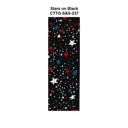 red-white-and-blue-stars-on-black-design-print-fabric-cool-ties